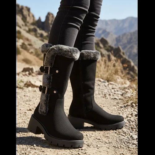 Bota 3/4 dama tierra bendita tacon medio 1253166