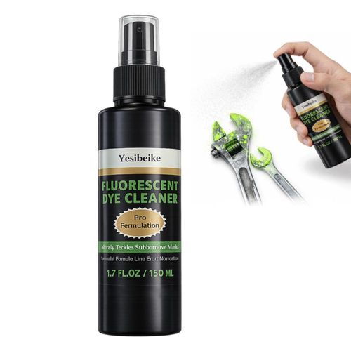 Limpiador de Tinte Fluorescente Yesibeike 150 ml Spray UV para Detección de Fugas