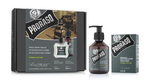Kit de Cuidado de Barba Proraso Cypress y Vetyver Dúo