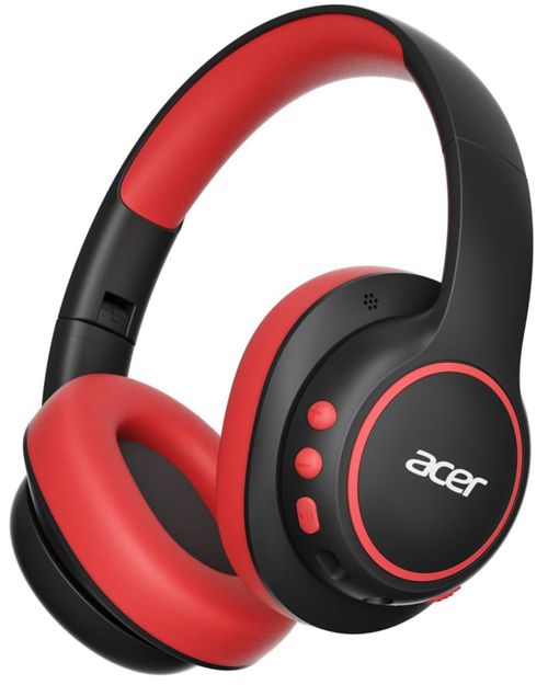 Auriculares Acer OHR702 para Niños con Bluetooth y Micrófono – Negro/Rojo