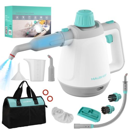 Limpiador a vapor HAUSHOF con 11 accesorios