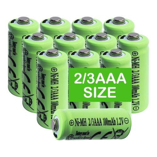 Batería recargable Lombaour 2/3AAA 100 mAh