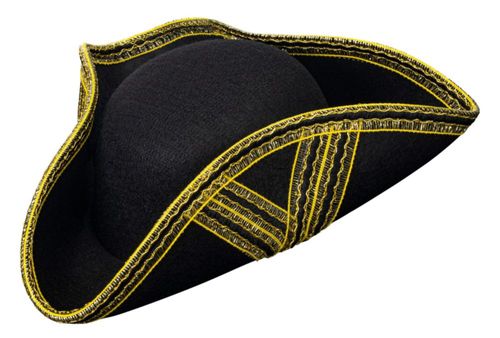 Sombrero Tricornio Dress Up America Negro Talla Única