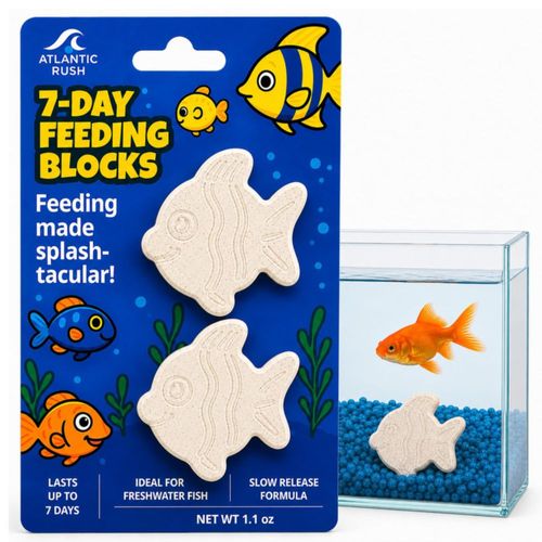 Alimentador de Bloque de Liberación Lenta de 7 Días Atlantic Rush para Peces