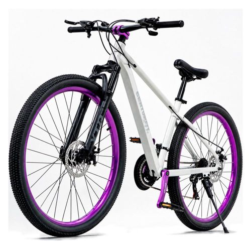 Bicicleta Montana CENTURFIT Rodada 29 21 Velocidades Frenos de Disco Suspension Delantera Marco Resistente Ideal para Montanismo Ciudad Terreno Mixto