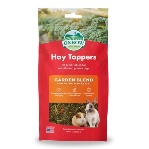 Topper de Heno Oxbow 57 g Mezcla de Jardín para Conejos y Cobayas