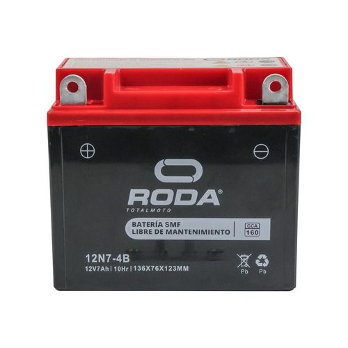Acumulador sellado smf (12n7-4b) roda 12v 7a