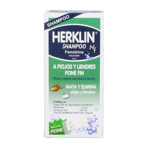 Shampoo antipiojos herklin clásico 60 ml