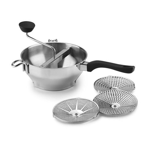 Cuisinart - Molino de alimentos de acero inoxidable, 2.3 cuartos de galón, Negro y plata