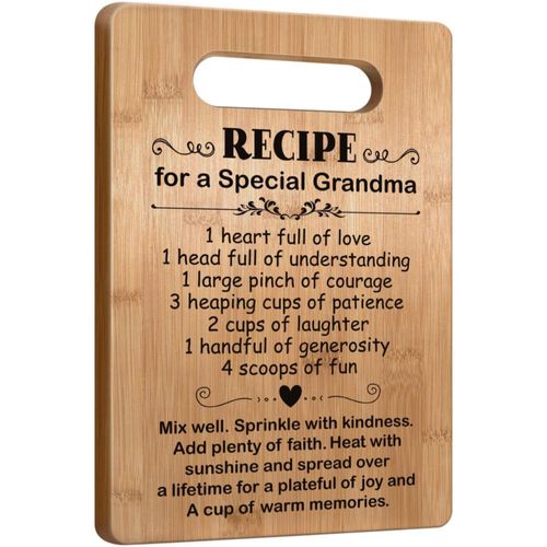 Regalos populares para abuelas, regalos para el Día de la Madre, Navidad, cumpleaños, tabla de cortar, regalos para abuelas, lin