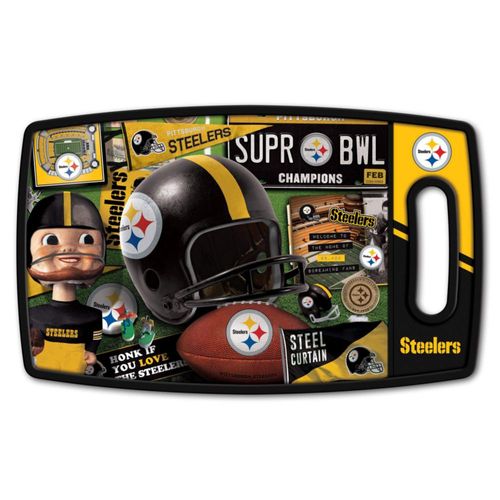 Tabla de cortar de la serie retro de los Pittsburgh Steelers de la NFL de YouTheFan