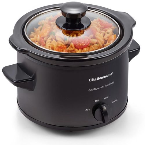 Olla de cocción lenta Elite Gourmet MST-250XBX de cerámica de 15 L color negro