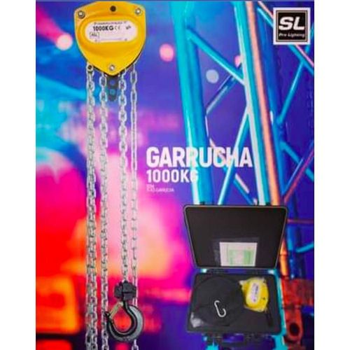Polipasto garrucha con capacidad 1 tn con cadena de 6m