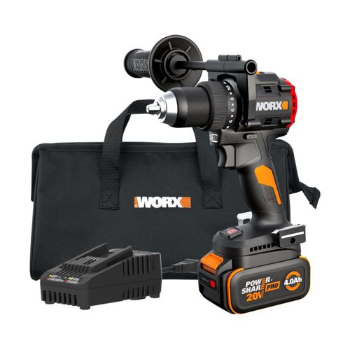 Taladro inalámbrico WORX 20V sin escobillas 1/2" WX109L.1 Kit