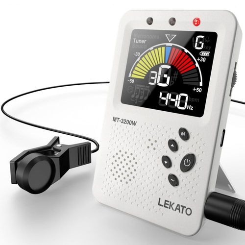 Metrónomo Afinador LEKATO 3‑en‑1 Digital Recargable
