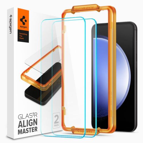 Protector de pantalla Spigen GlasTR AlignMaster para Galaxy S23 FE – Pack de 2