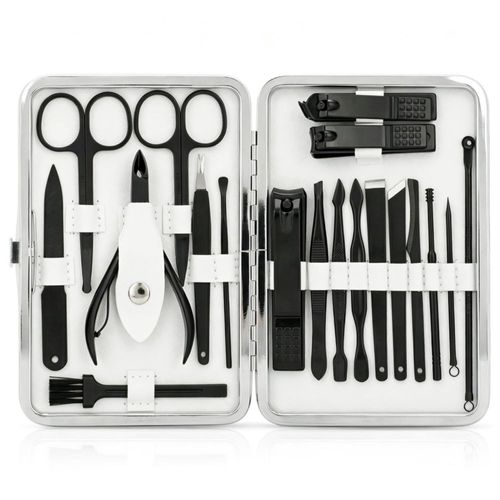 Set de Manicura y Pedicura Jubolion 19 Piezas Acero Inoxidable