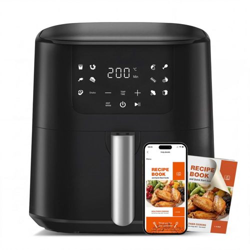 Freidora de Aire QIDO 5.28QT 400°F Negro 8 en 1