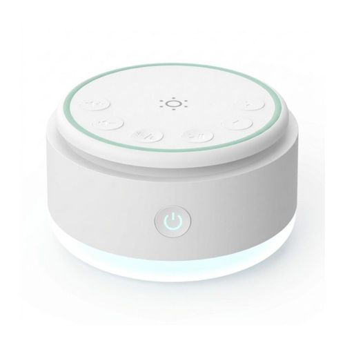 Máquina de Sonido Portátil para Que el Bebé Duerma con 20 Sonidos,  Luz Nocturna Blanco