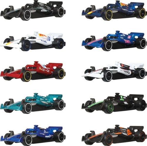 Set de 10 coches Hot Wheels Fórmula 1