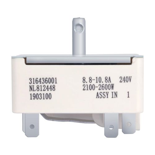 Interruptor de estufa Earthtec 316436001 240 V 2100‑2600 W