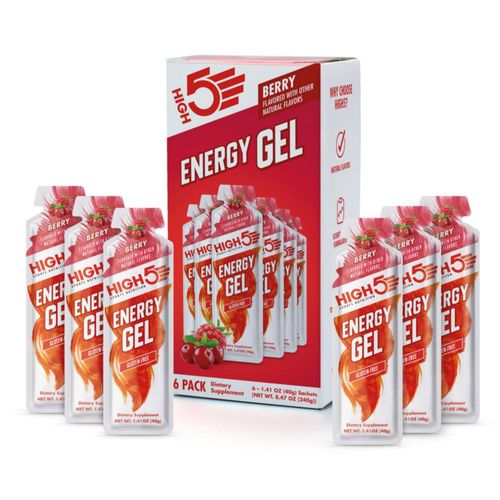 Gel Energético HIGH5 Sabor Berry – Pack de 6 Unidades Veganas 40 g