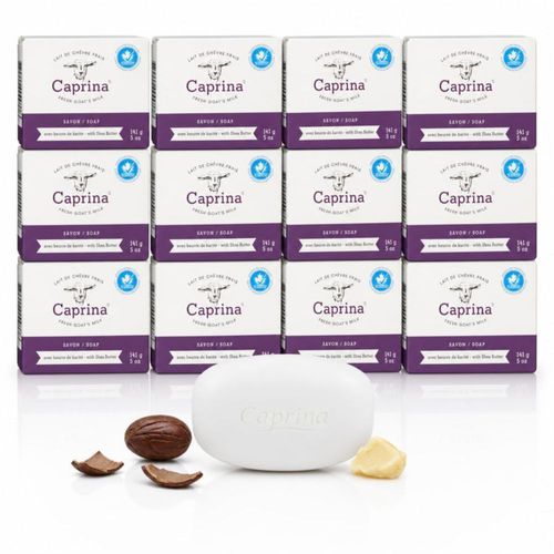 Barra de jabón Caprina Leche de cabra fresca con manteca de karité - Pack de 12