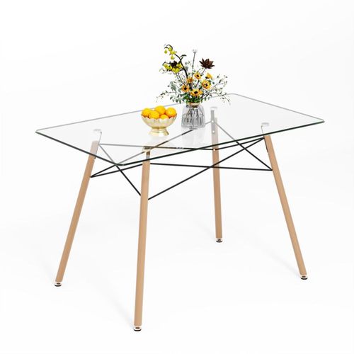 Mesa Comedor Industrial Minimalista 6 Personas 120 X 70 Cm
