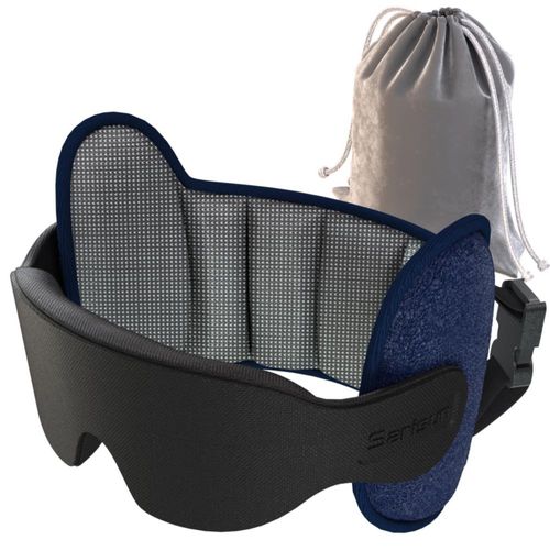 Almohada de Viaje SARISUN Soporte de Cabeza 360° con Máscara