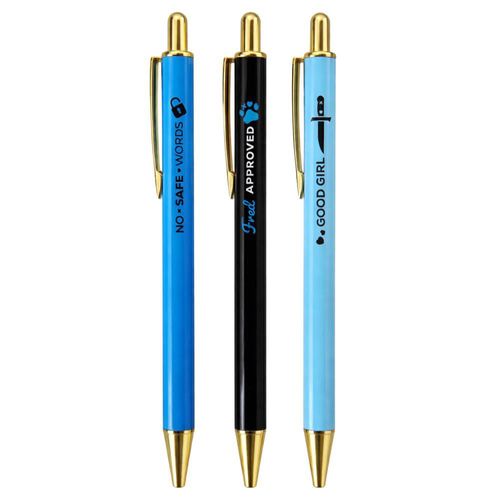 Set de bolígrafos CON*QUEST Lights Out de 3 unidades con tinta negra
