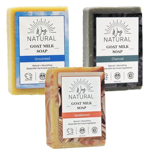 Jabón de leche de cabra Way Natural 142 g Pack de variedad
