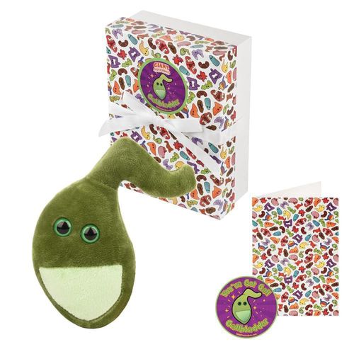 Set de Regalo de Peluche de Vesícula Biliar GIANT MICROBES con Tarjeta