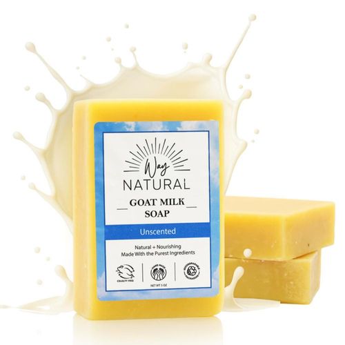 Jabón en barra Way Natural 3 unidades sin perfume con leche de cabra