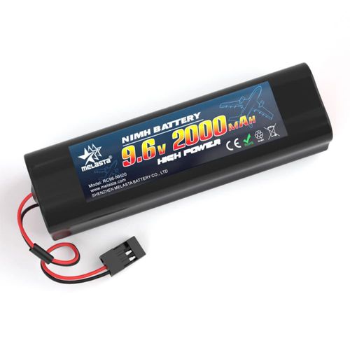 Batería RC melasta 9.6 V 2000 mAh NiMH con conector Hitec
