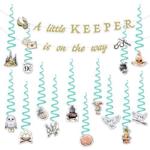 Set de Guirnalda y Decoraciones Colgantes Harry Potter para Baby Shower - CON*QUEST