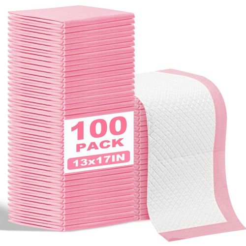 Almohadillas cambiadoras Bgtecho paquete de 100 (33 × 43 cm) rosa