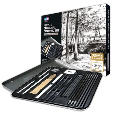 Set de Dibujo Zieler de 24 piezas en caja regalo