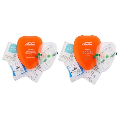 Kit de RCP ADC Adsafe Resucitador de bolsillo - Pack de 2