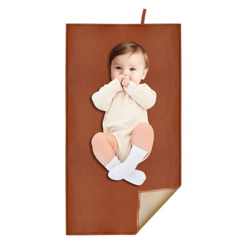 Alfombrilla cambiadora BEWDIO 42x75 cm Marrón portátil e impermeable