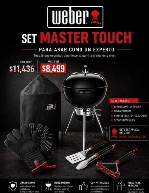 Asador Weber Máster Touch 22 Pulgadas