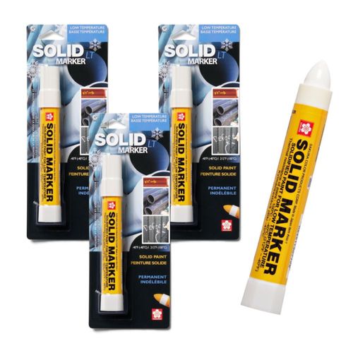 Marcador de pintura SAKURA SOLID MARKER blanco paquete de 3