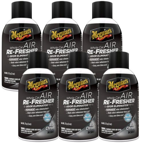 Refrescante de Aire Meguiar's 57 g Black Chrome - Pack de 6