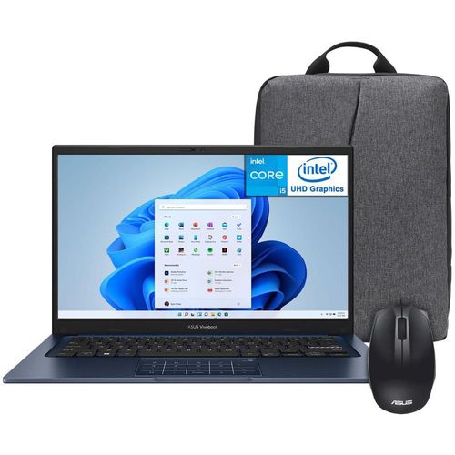 Laptop asus vivobook 14 core i5 16gb ssd 512gb mochila mouse