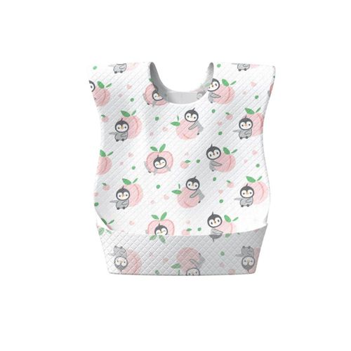 Babero Descartable Onceplan 35 cm x 24 cm 60 piezas Diseño Melocotón