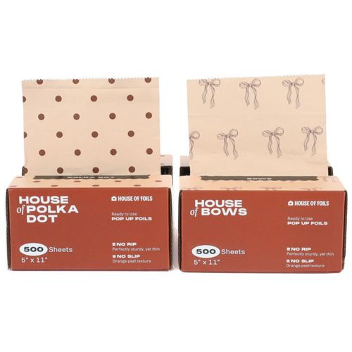 Hojas de Foil para Cabello House of Foils 5 x 11 pulgadas 1000 unidades