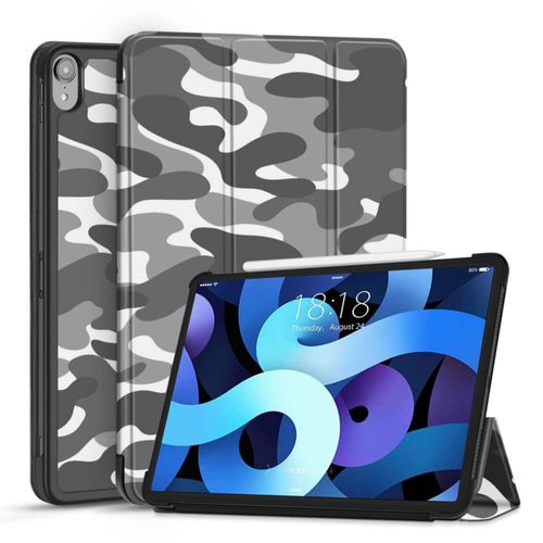 Funda para iPad TNP Products 10.9/11" Azul Camuflaje con soporte para Apple Pencil
