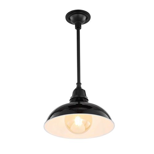 Lámpara colgante JONATHAN Y 31 cm metal negro 1 luz