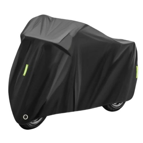 Funda Impermeable Protección Solar Para Motocicleta, Color Negro