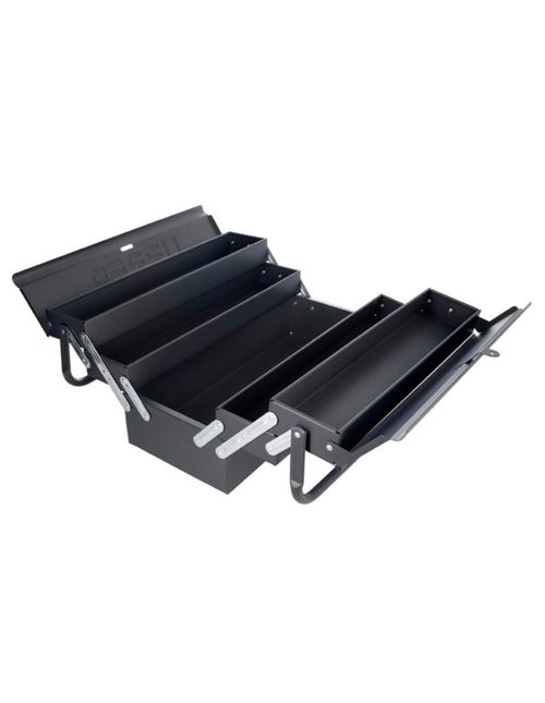 Caja Portaherramientas Tipo Acordeón Color Negro