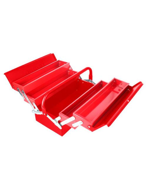 Cajas Portaherramientas Tipo Acordeón Color Rojo